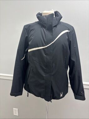 Spyder Black Ski Jacket with White Accent
